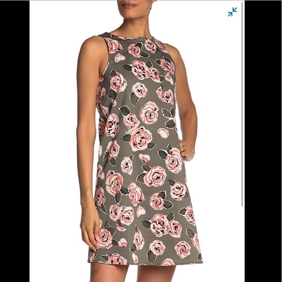 Love Moschino Allover Rose Print Dress SZ 10 NWT - Picture 1 of 5